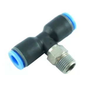 Pneumatický T-konektor R1/8 hadice Ø 6 mm pro zouvačky