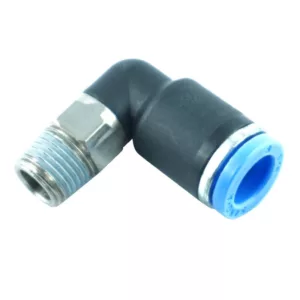 Pneumatický úhlový konektor R1/8 Ø 8 mm pro montážní stroje na pneumatiky